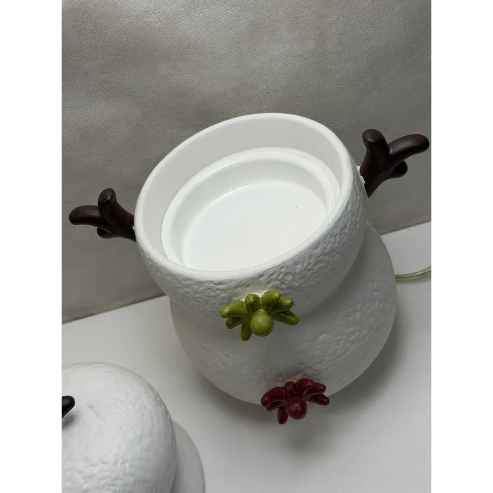 Gold Canyon Jolly Snowman Candle Warmer Scent Pod Electric Holiday Box 82997